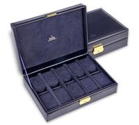 SACHER Uhrenetui für 10 Uhren acuro/Navy (Leder)