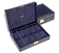SACHER Uhrenetui für 10 Uhren acuro/navy (Leder)