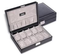 SACHER Uhrenetui für 10 Uhren tamigi sport/schwarz (Leder)