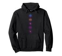 Sacred Geometrie Buntes Farbverlauf Mandala Symbol Muster Pullover Hoodie