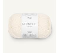 Sadnes Garn Merinoull-Merinowolle-Fb.1002 Weiss-(50g)