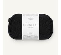 Sadnes Garn Merinoull-Merinowolle-Fb.1099 schwarz-(50g)