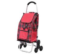 SADOMAIN Einkaufswagen Produktwagen großes Fassungsvermögen zusammenklappbarer Einkaufswagen mit 6 Geräuschlos Räder und wasserdichter Abnehmbarer Tasche,Aluminium Einkaufstrolley Treppensteiger (H)