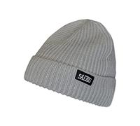 SAEBIS Ribbed Beanie Damen und Herren - Unisex Klassische Strickmütze - Classic warme Mütze für das ganze Jahr - Kopfbedeckung - (Grau)