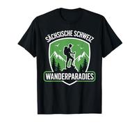 Sächsische Schweiz Klettern Sachsen Wandern Wanderer Heimat T-Shirt