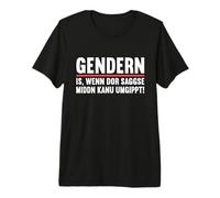 Sächsischer Dialekt Ossi Sachse Sachsen Sächsische Sprüche Premium T-Shirt