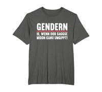 Sächsischer Dialekt Ossi Sachse Sachsen Sächsische Sprüche T-Shirt