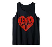 Safari Lover African Wildlife Vacation I Love Kenya Tank Top