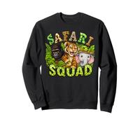 Safari Squad Arfica Zoo Dschungeltier Geburtstag Kinder Familie Sweatshirt