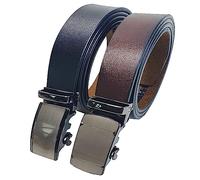 Safekeepers Automatik gürtel herren 2er Pack, Buckly Belt, Ledergürtel für Herren Kleidung,Größe Angepasst