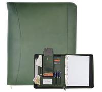 Safekeepers Konferenzmappe A4 Leder,Schreibmappe a4 reißverschluss,dokumentenmappe a4 Leder ringbuch, Arbeitsmappe aus Leder, Geschenk für ihn