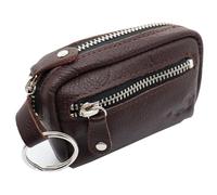 Safekeepers Schlüsselmäppchen Herren - Schlüsselmäppchen mit Reißverschluss - Leder Schlüsseletui - Schlüsseltasche für Damen und Herren - Schlüsselmäppchen mit Geldfach