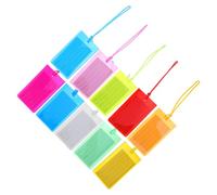 SAFIGLE 10 Bunte Gepäckanhänger aus Flexiblem Kunststoff PVC Namens und Adressanhänger für Koffer Rucksäcke und Sporttaschen Widerstandsfähig Sichtbare Reisegepäckkennzeichnung für Flug