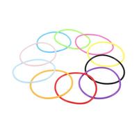 SAFIGLE 100 Stück Teiliges Bunte Silikon Jelly Armbänder Breit Vielseitige Jahre Accessoires für Frauen Retro Haarbänder und Stylische Armreifen in Farben Bequem und Alltagstauglich