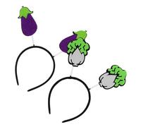 SAFIGLE 2 Stück Cosplay Kopfbedeckungen Gemüse Haarreifen für Mädchen Leichte und Bequeme Stoff Haarspangen für Party und Foto Requisiten
