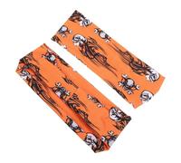 SAFIGLE 2 Stück Halloween Schweißableitendes Stirnband mit Totenkopf Muster Leichtes Gewebe Sportlich Stylisches Laufstirnband für Herren und Damen Beim Workout und Fitness