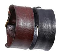 SAFIGLE 2 Stück Herren Lederarmbänder Vintage Stil Robuste Rindsleder Armbänder in Schwarz und Braun Modische Männer Wristbands für Streetwear Punk und Hip hop Langlebig und Bequem zu