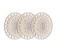 SAFIGLE 3 Stück Stickorganizer aus Naturholz Tragbare Garnhalter für Kreuzstich Nähgarn Verwicklungsfreie Aufbewahrung Leicht und Multifunktional für Zuhause und Reisen