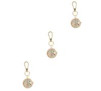 SAFIGLE 3st Schwesterntisch Krankenschwester Schlüsselanhänger Vintage Runde Uhr Schlüsselanhänger -Uhr Digitaluhr Taschenuhren Für Herren Mädchenuhren Rose Gold Legierung