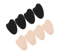 SAFIGLE 4 Paar Damen Mittelfußpolster Rutschfeste Vorfußpolster aus Atmungsaktivem Material Weiche Einlegesohlen für Verschiedene Schuhe Geeignet Inklusive Hautfarbener und Schwarzer Pads