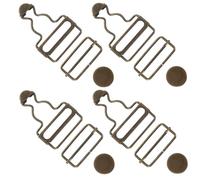 SAFIGLE 4 Sätze Verstellbare Metall hosenträgerschnallen Langlebige Clips für Jeans Latzhosen Overalls Präzise Gurtanpassung Vielseitig Einsetzbar für DIY Nähzubehör und Modeprojekte