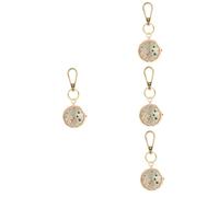 SAFIGLE 4 Stück Schwesterntisch Schwesternuhr zum Anklemmen Schlüsselanhänger für Männer Stift Krankenschwester Uhr Nurse Watch hängende Uhr Schlüsselanhänger ansehen Legierung Rose Gold