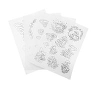 SAFIGLE 4blätter Wasserlösliches Stickpapier Abreißbares Stickvlies Tragbares Stickpapier Dekorative Stickvliese Wasserlösliche Wasserlösliche DIY-stickvliese Stickvliese Für Hemden DIY-zu