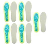 SAFIGLE 5 Paare Atmungsaktiven Stoßdämpfereinlösungen Sohlen Einsätze Sohle, einzig, alleinig Hey Sport Sneakers Einlegesole Schuhzubehör Einlegesohle für Schuhe Netz Grün