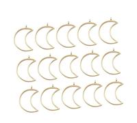 SAFIGLE 50 Stück Selbstgemacht Legierung Anhänger Charme 25X38mm Kreative Geometrische Schmuckanhänger für Halskette Armband Schlüsselanhänger