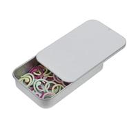 SAFIGLE 50 Stück Spiral Maschenmarkierer aus Metall mit Aufbewahrungsbox Mehrfarbige Abnehmbare Häkelclips für Stricken Häkeln Langlebige Strickzubehör für Selbstgemacht