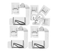 SAFIGLE 6 Stück Nähmaschinen Saumfuß Metall Nähfuß Für Haushaltsnähmaschinen Rollsaum Fuß Ersatznähfuß Vielseitig Für Leichte Stoffe Und Bekleidung