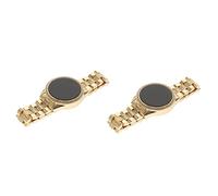 SAFIGLE Armbanduhr Damen Led 2 Stück Damen Armbanduhr Mit Katzenauge Damenuhren Für Herren Goldfarben Mit Automatischem Aufzug Strass Led Armreif Glas