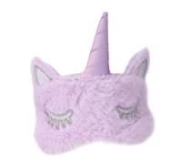 SAFIGLE Brille Auge Schlafen Schlafmaske Plüsch Augenbinde Augenschutz Zum Schlafen Augenmaske Schlafen Augenabdeckung Im Einhorn-design Reise-schlaf-augenschutz Bequeme Augenbinde Violett