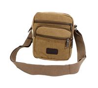 SAFIGLE Canvas-umhängetasche Für Männer Klein Strapazierfähig Modisch Mit Reißverschluss Fronttasche Verstellbarem Schultergurt Für Freizeit Und Täglichen Gebrauch