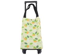 SAFIGLE Faltbarer Einkaufstrolley mit Robusten Gummirädern Große Faltbare Einkaufstasche aus Langlebigem Material Wiederverwendbare Tragetasche für Supermarkt Reisen und Alltag