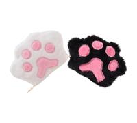 SAFIGLE Katzenpfoten Umhängetasche 2stücke aus Polyester mit Dekorativem Kettenriemen Niedlich und Bequem Kleine Damen Crossbody Tasche für Party und Ausflug