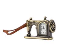 SAFIGLE Retro Taschenuhr mit Arabischen Ziffern in Gold aus Zinklegierung Kreative Nähmaschinen Taschenuhr als Dekorative Stoffdekoration und Zeitmesser