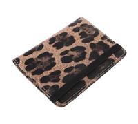 SAFIGLE Stilvolle Reisepasshülle Leopardenmuster Pu Leder mit RFID Schutz Mehrfachfächern und Tickethalter für Damen und Herren Reiseaccessoires