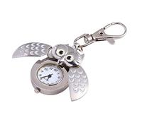 SAFIGLE Taschenuhr Eule Mit Robustem Metallgehäuse Und Flip Mechanismus Als Anhänger Für Rucksack Und Alltag