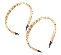 SAFIGLE Vintage Metall Stirnband Damen 2 Stück Groß Klein Extravaganter Haarschmuck Für Hochzeit Brautmode Party Kopfbedeckung