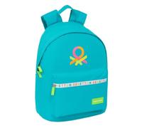 BENETTON SUMMER - Jugendrucksack für Laptop 14,1 Zoll, ideal für Jugendliche verschiedener Altersgruppen, bequem und vielseitig, Qualität und Widerstandsfähigkeit, 31 x 16 x 41 cm, blau, M, Casual