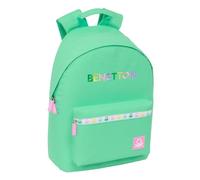 Safta 14.1´´ Benetton 15l 32x42x15 Cm Backpack Grün Kinder