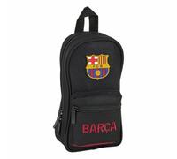 Safta 412027747 Pencil Case Backpack 4 Filled, 33 Parts, Fc Barcelona, Black Fcb