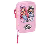 safta 412264854 Doppel-Federmäppchen Pqño 28 Stück Nanana Sparkles 12,5 x 19,5 x 4 cm, bunt