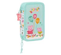 safta 412290854 Doppelmäppchen Pqño 28 Stück Peppa Wutz Cosy Corner, 12,5 x 19,5 x 4 cm, bunt