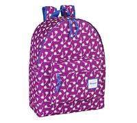 Safta 641512174 Rucksack für Mädchen, Gemustert, für Trolley geeignet, 33 x 43 x 15 cm