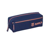 F.C.BARCELLONA Federmäppchen mit 3 Fächern, klein, Federmäppchen für Kinder, ideal für Kinder im Schulalter, bequem und vielseitig, Qualität und Langlebigkeit, 22 x 6 x 8,5 cm