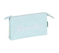 safta 842217744 Federmäppchen mit DREI Fächern, 22 x 12 x 3 cm, bunt