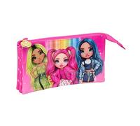 Dreifaches Mehrzweck-Etui Rainbow High Pink 22 x 12 x 3 cm