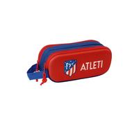 Safta Doppelmäppchen ATLÉTICO DE Madrid 3D für Kinder 21 x 6 x 8 cm Rot Einheitsgröße